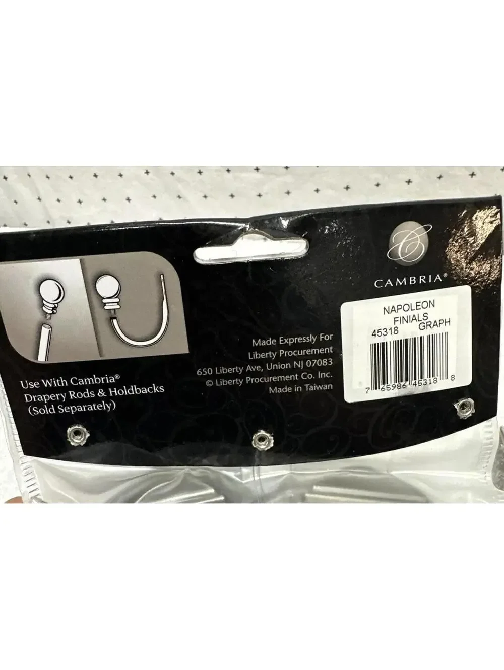 Cambria Premier finals graphite Napoleon Finals 45318 Knob Ends 2 Packs